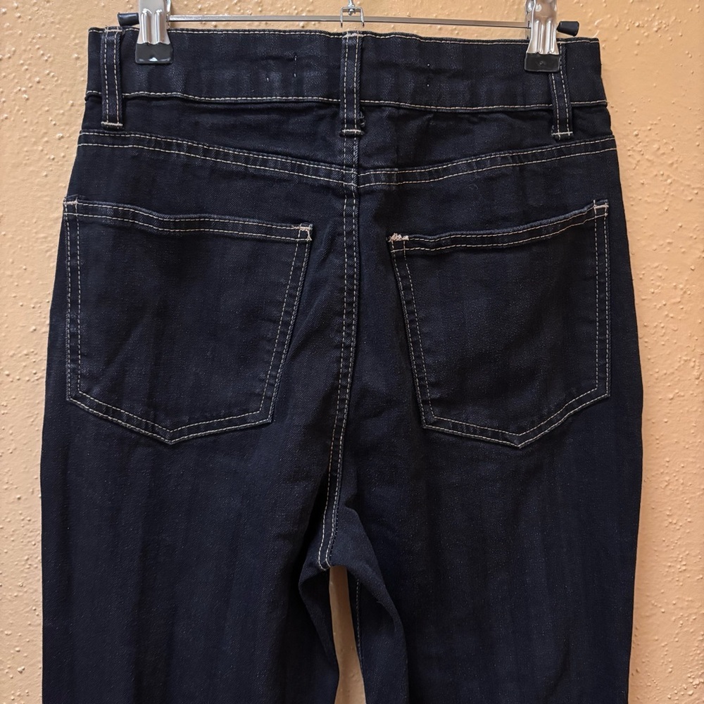 Tinseltown Black Flare Jeans with Lace-Up Front - Picture 6 of 9